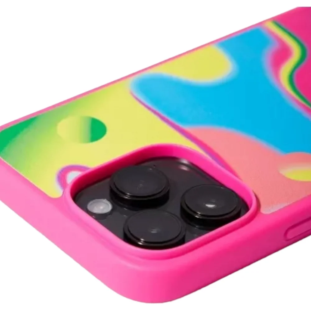 heyday Apple iPhone 14 Pro Max Neon Gradient Case Compatible with MagSafe